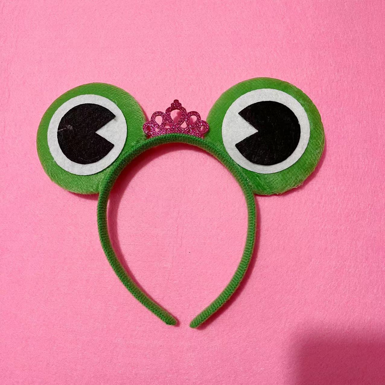 Diadema de rana para niños, accesorio para actuaciones escolares/padres-hijos, para el Día del Niño