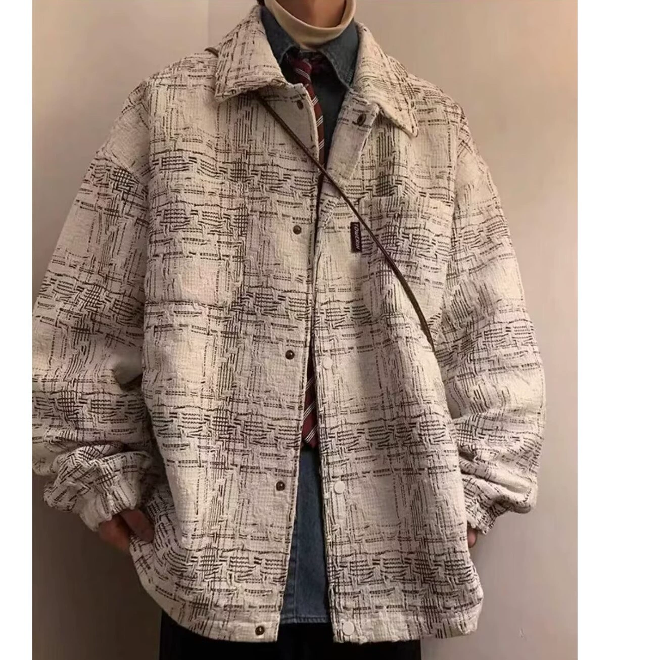 Демисезонная куртка, бейсбольная форма, в стиле Chanel, высококачественный вариант, американский стиль, оверсайз