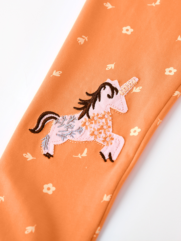 Pantalones infantiles malwee transfronterizos de otoño y invierno nuevos niños europeos y estadounidenses lindos niñas leggings de cintura elástica de otoño