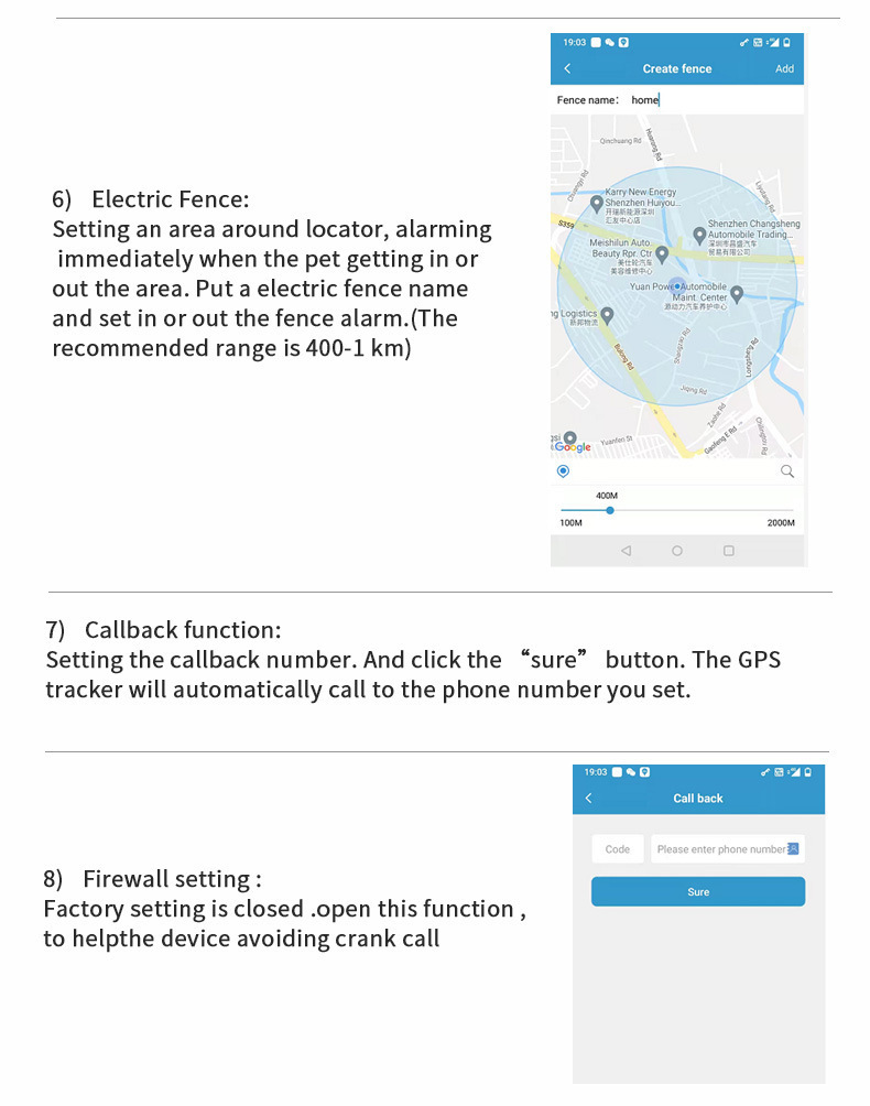 Dog GPS Tracker, Smart Pet Locator, Lightweight Anti-Loss Waterproof Satellite Device