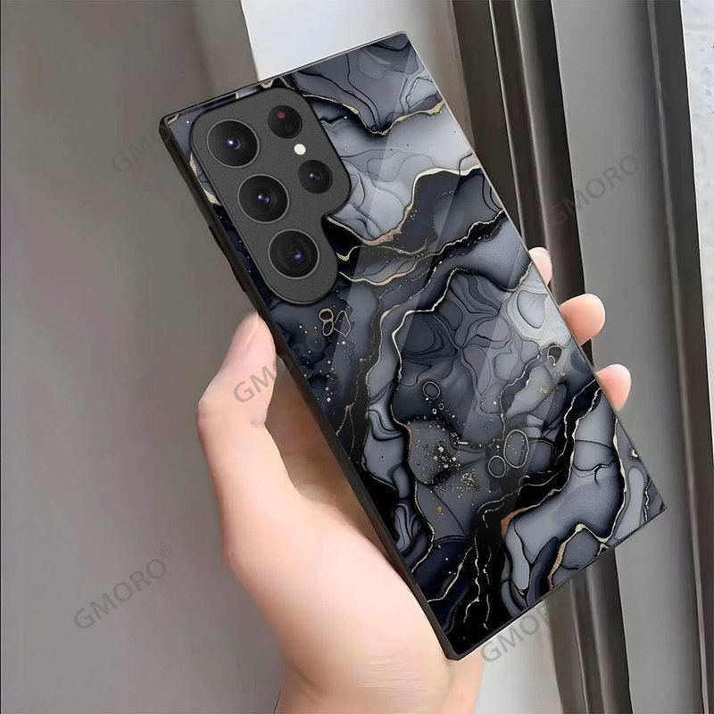 The Source Factory Produces Marble-Patterned Samsung S25Ultra High-End Men's Galaxy S22Plus Phone Cases