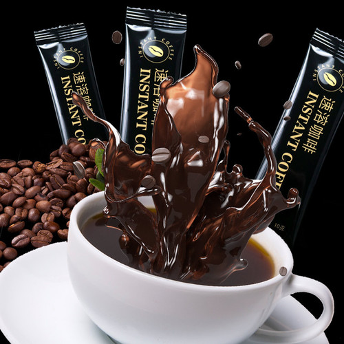 Jianwubit Energy Coffee Three-in-One Black Coffee Men's Coffee Instant Coffee OEM OEM Customized Processing