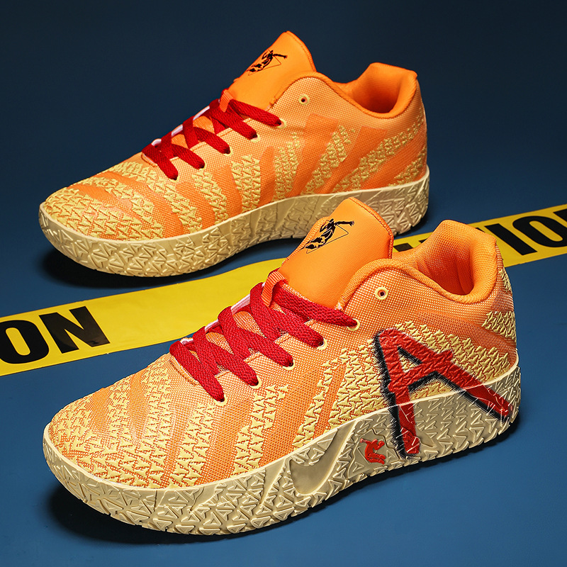 Colorful sneakers, large-size children's shoes, men's basketball shoes for practical training, mesh fabric, fashionable, suitable for couples, non-slip, shock-absorbing athletic shoes Colorful sneakers, large-size children's shoes, men's basketball shoes for practical training, mesh fabric, fashionable, suitable for couples, non-slip, shock-absorbing athletic shoes