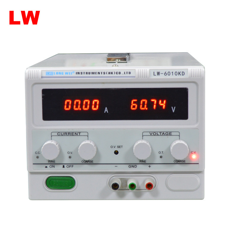 LW6010KD龙威直流稳压电源60V10A可调电镀测试老化开关电源