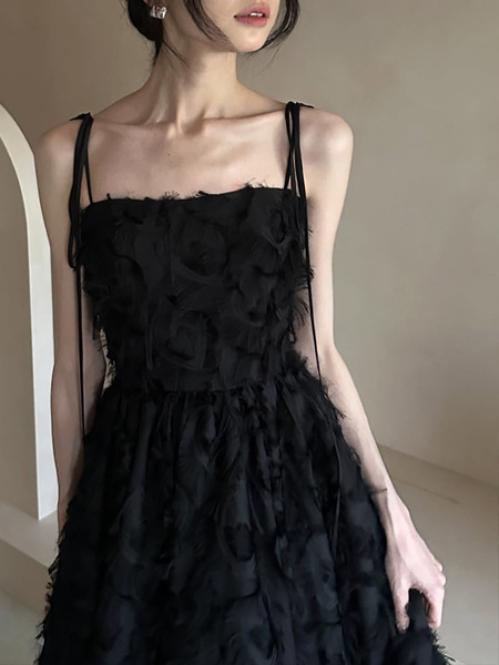 Black sexy evening dress