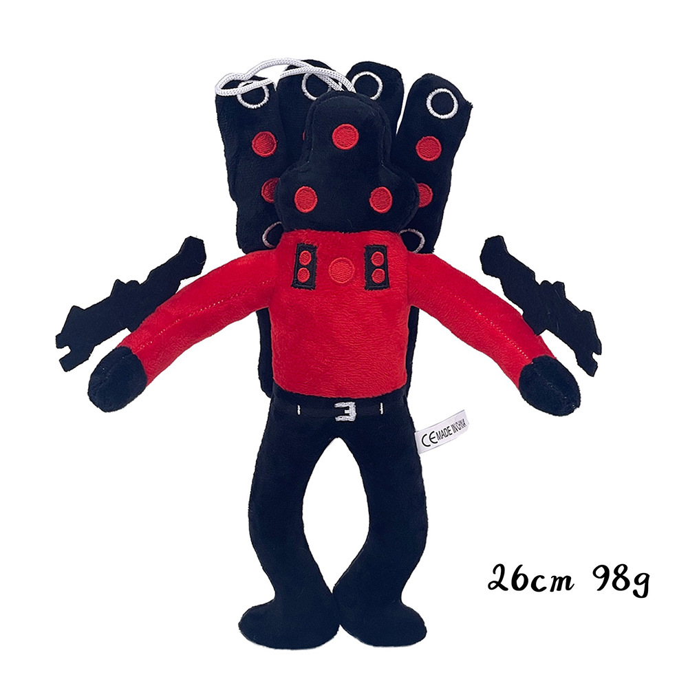 Skibidi Toilet Clock Man Weapon Drill Man Hammer Sword Plush Soft