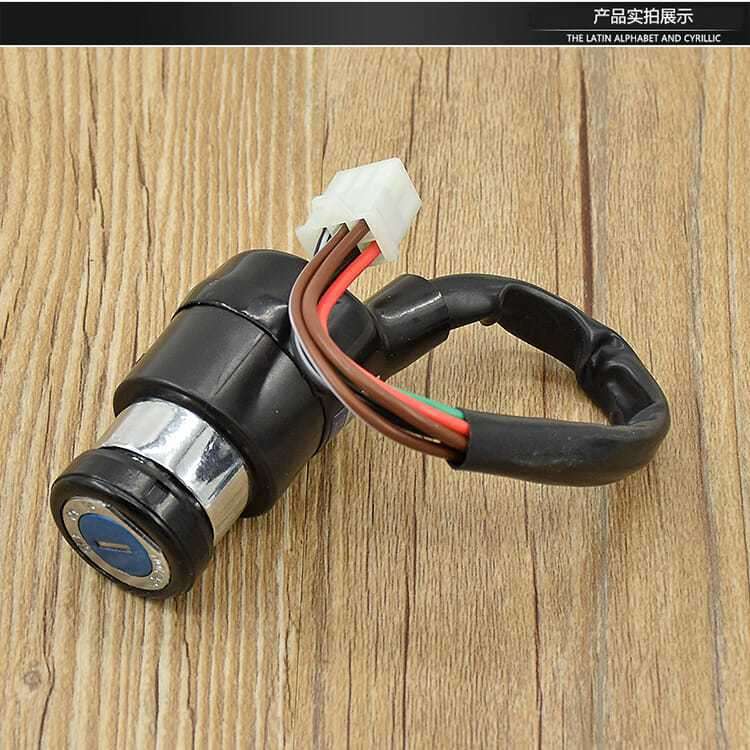 Motorcycle Suitable for Prince Gn125 Full Car Lock Six/Four-Wire Electric Door Lock Set Lock Hj125-8 Key Switch Lock