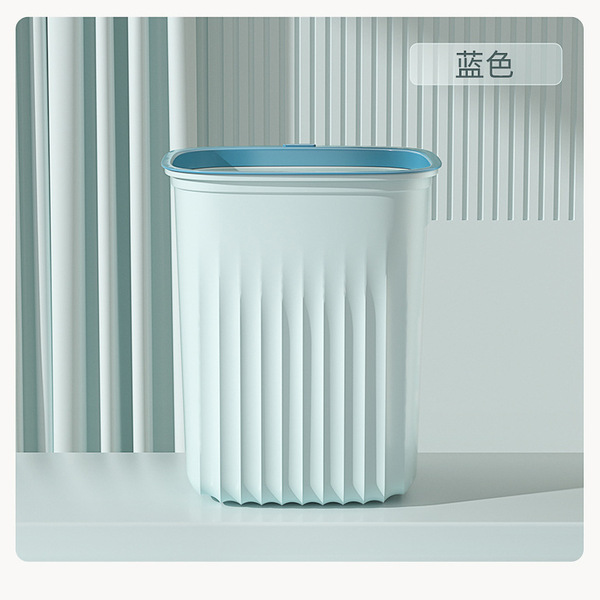 Temperament Accessible Luxury Trash Can Home Living Room Square Trash Basket Stripesd Lidless Ring Bathroom Kitchen Trash Can