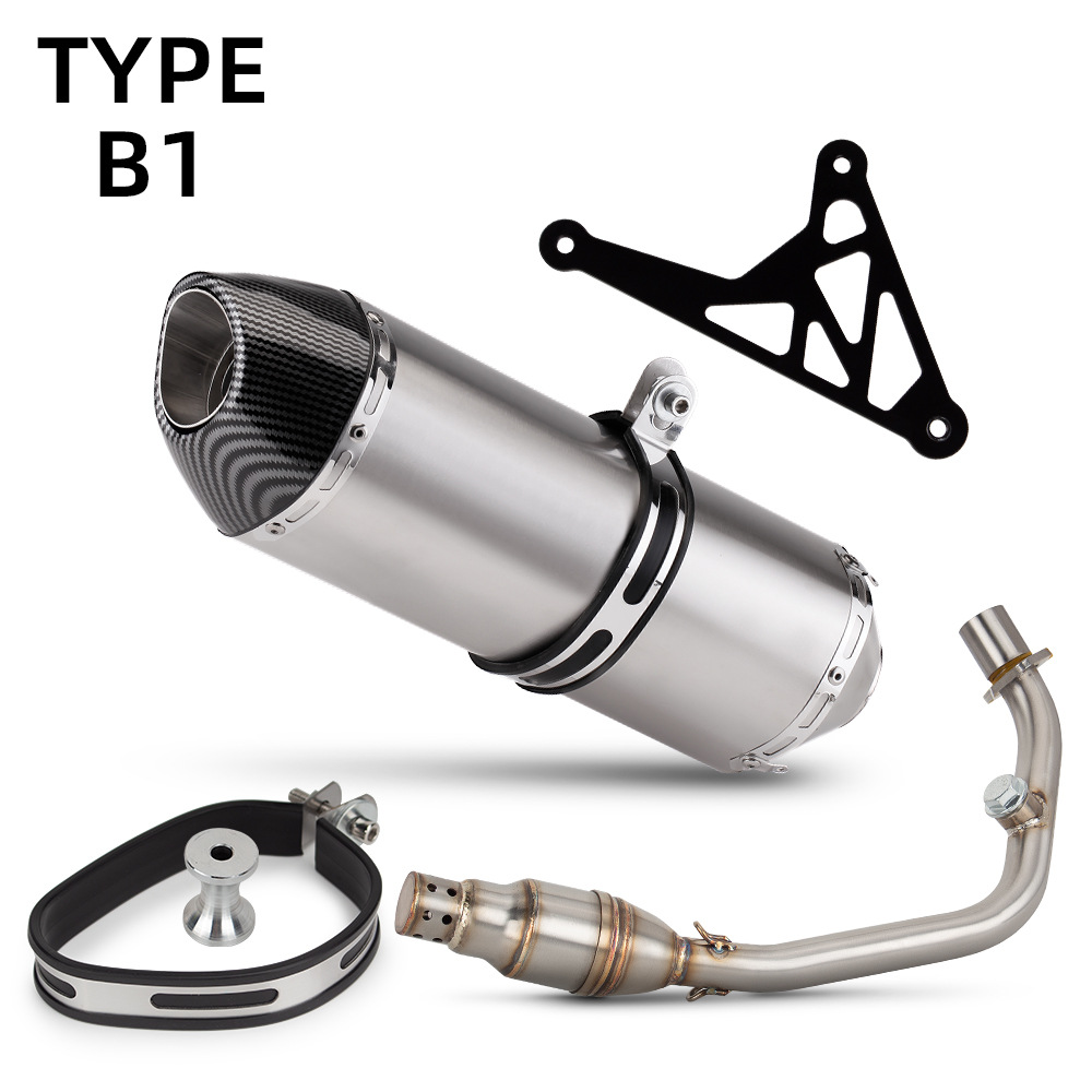 Motorcycle Exhaust Pipe Modification Vespa Sprint 150 Stainless Steel Front Section R77 Large Square 14-24