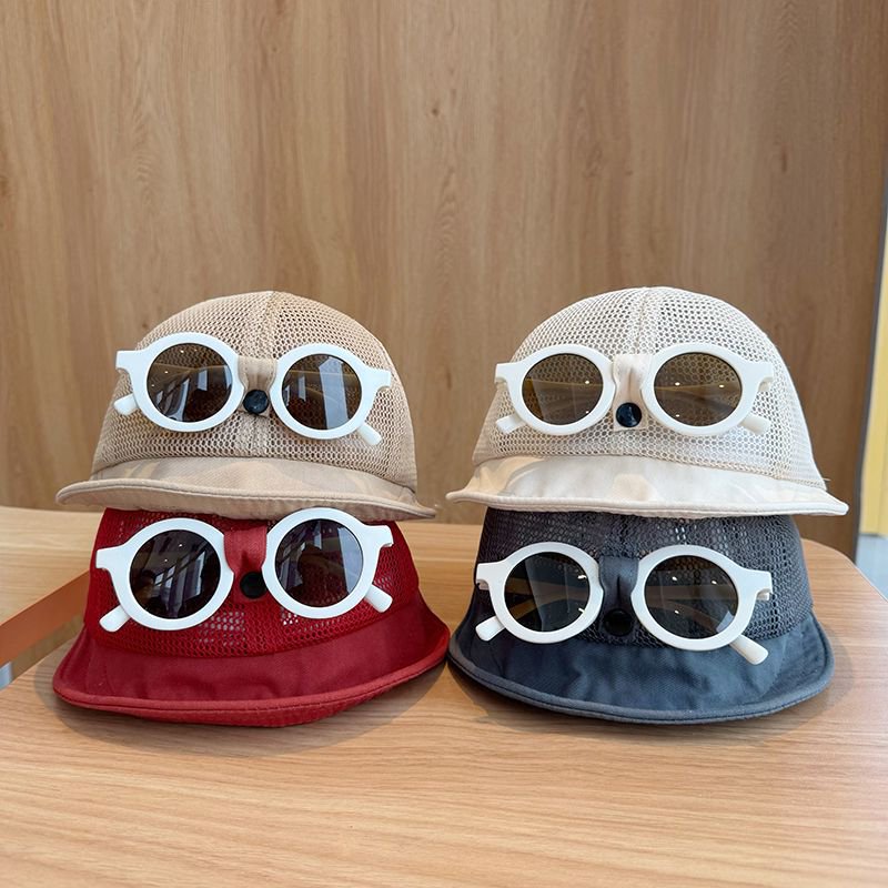 Gorra de béisbol para bebé de 1-3 años de poliéster, con protección solar, para verano