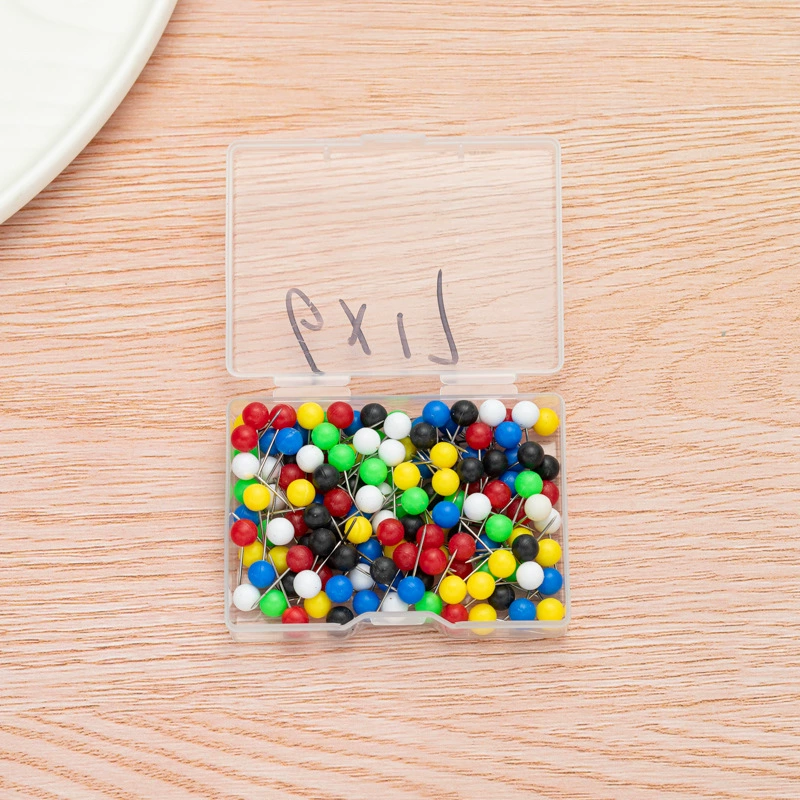 Оптовые цветные пластиковые кнопки-гвоздики с круглой головкой, канцелярские прищепки для офиса, кнопки-гвоздики для досок, кнопки-гвоздики для досок с пробковым покрытием.