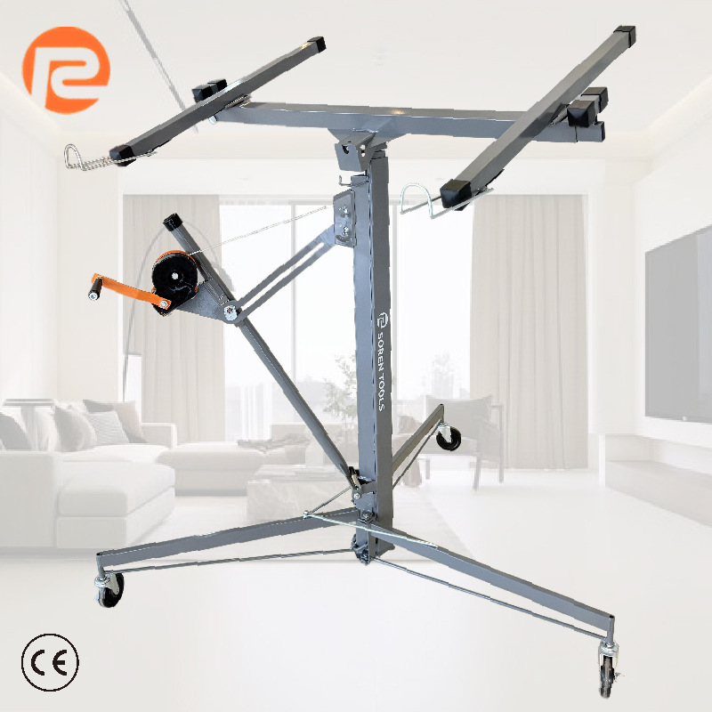 批发11和16英尺可移动多功能手动石膏板升降机面板提升机举升机