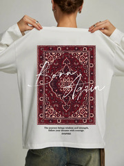 100% 純綿の長袖tシャツはだらだらしています。