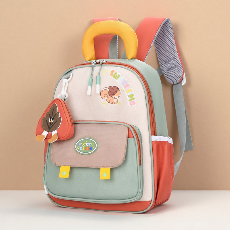 Jardín de infantes mochila para niños nueva mochila de dibujos animados transpirables para niños de 3 años y 5 años de edad, niñas mochila ligera