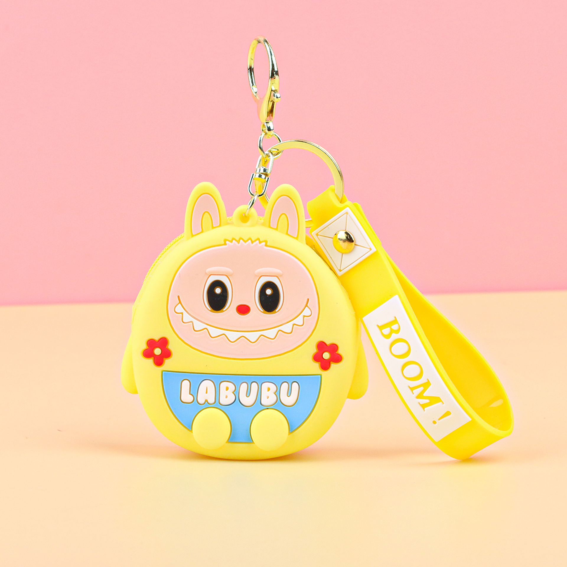 子供用ラブブ小銭入れシリコンプチギフトキーホルダーペンダントカードキャッチャーマシンプチギフトラブブ