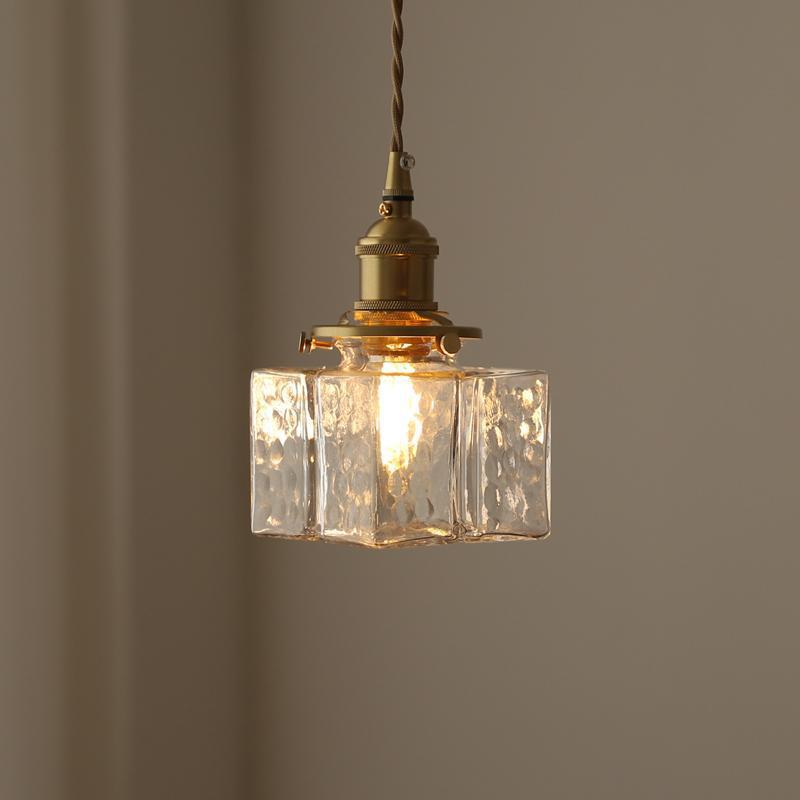Japanese Retro Glass Chandelier Nordic Simple B&B Bedside Light Luxury Creative Restaurant Balcony Entrance Brass Lamp Japanese Retro Glass Chandelier Nordic Simple B&B Bedside Light Luxury Creative Restaurant Balcony Entrance Brass Lamp