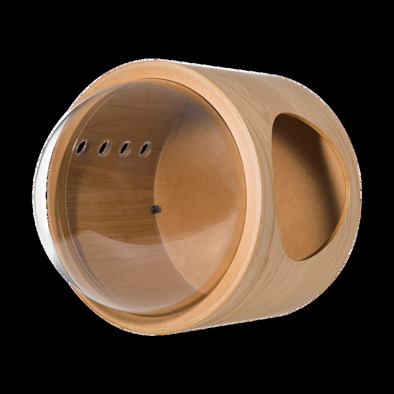 Cápsula montada en la pared nido de gato cubierta transparente de pared completamente cerrada Gato cápsula espacial extraíble nido de gato de madera gato traje de plataforma de salto