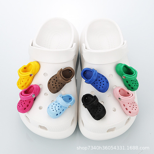 Cross hole shoe buckle accessory 3D shoe flower DIY cute mini funny shoe buckle cross hole shoe flower for international shipping