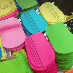 韓国の輸入おばあさんの両面のバスタオルの繊維の中で泥をこすります手袋の卸売り