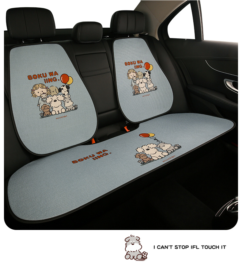 26 Types of Car Seat Cushions, Suitable for All Seasons, Cute Cartoon Design, Breathable and Comfortable for Women