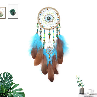 Creative Exquisite light gray Dream Catcher Wind Bell Hanging Decoration Home Decoration Crafts Gift