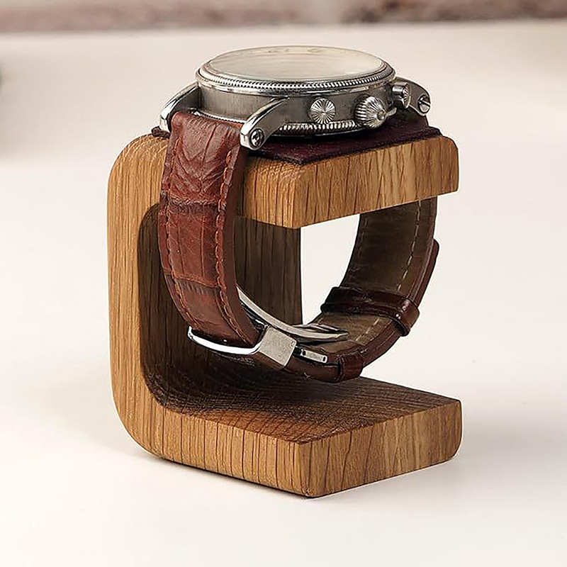 Wooden Watch Stand Simple Handmade Solid Wood Watch Display Stand Men's Women's Watch Stand