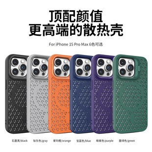 NEW NEW Cooling Magnetic Lens H2 11pro 12PROMAX 13MINI,14pro IP15 Protective Case