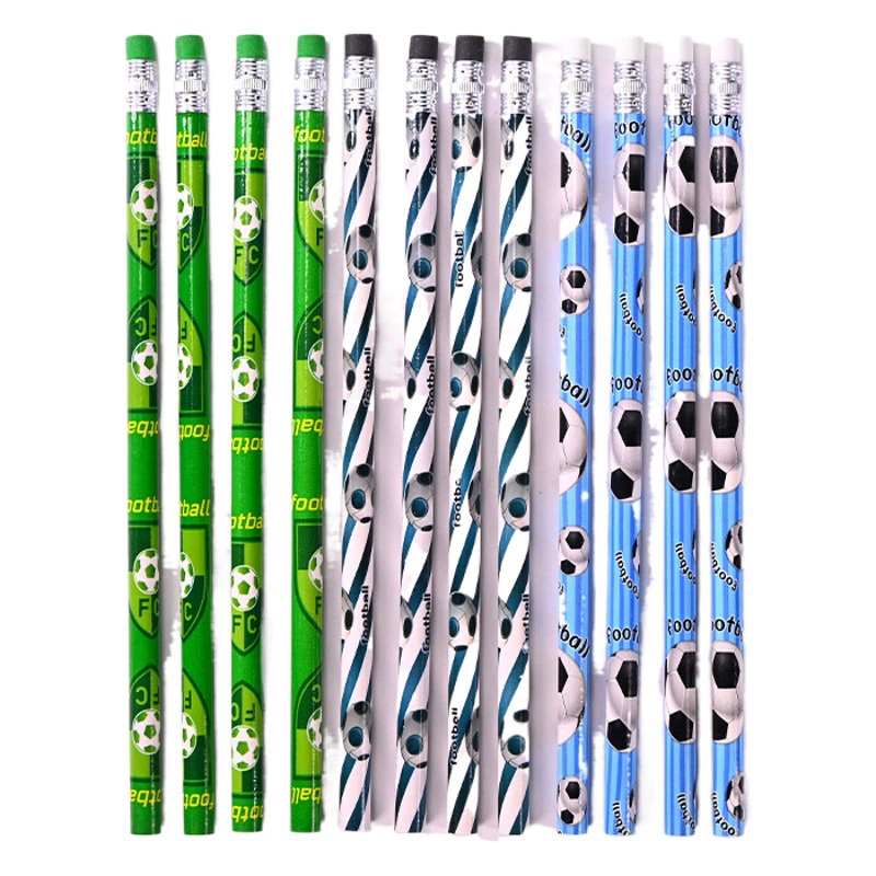 Трансграничный карандаш для бейсбола, баскетбола, регби, футбольной тематики, карандаш с ластиком, производитель студенческих принадлежностей, оптовая продажа