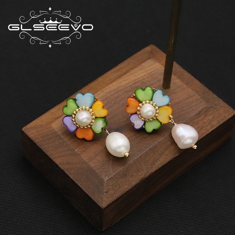 Colorful love interval set earrings