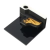 Piano notepad (black/pink/white accents)