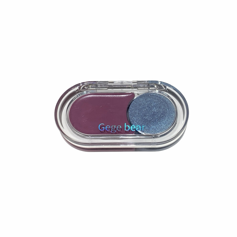 Gege bear high-gloss blush en un disco de expansión y contracción de color acuoso y brillante, maquillaje de belleza transfronterizo.