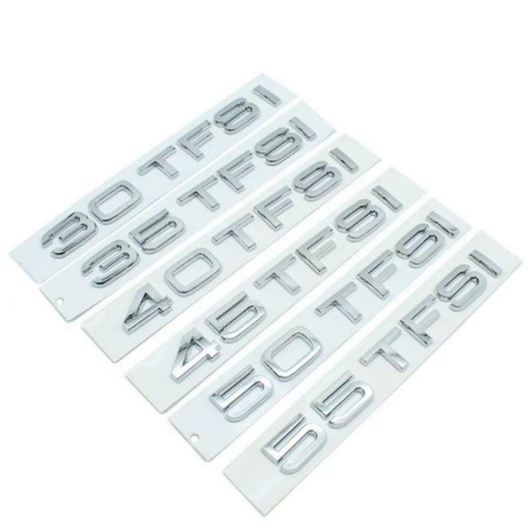Suitable for Audi 30 35 40 45 50 55Tfsi Car Four-Wheel Drive Side Mark Displacement Mark English Mark Car Sticker