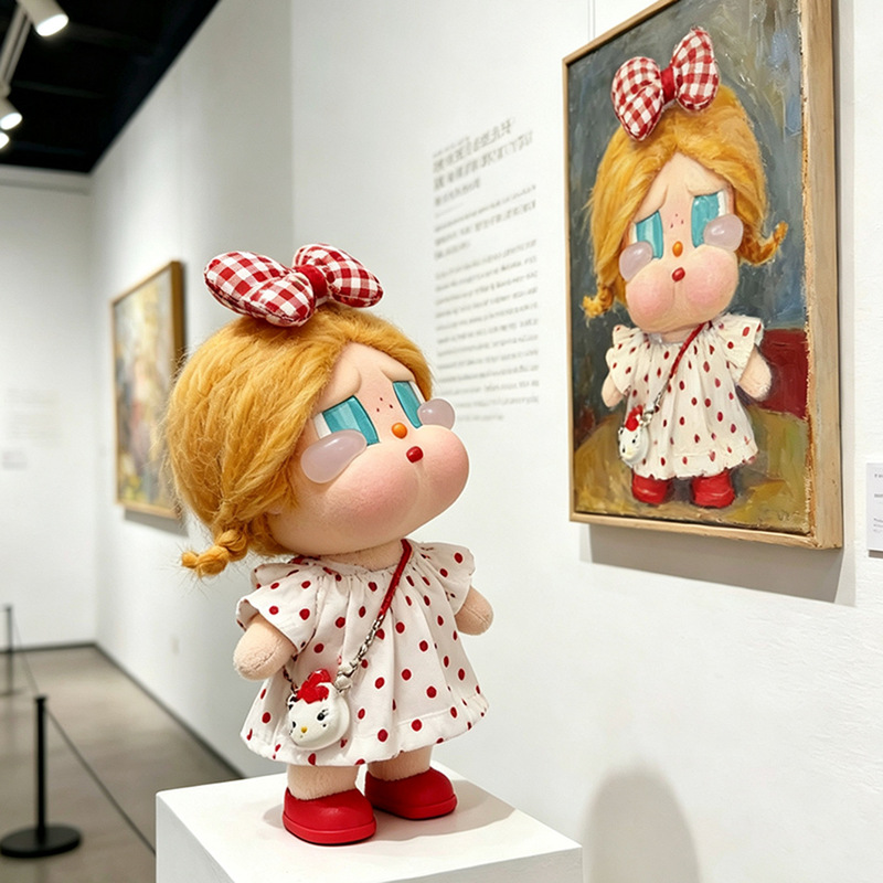 [Only Doll Clothes] Crybaby Series Vinyl Doll Dress-Up Clothes Red Polka Dot Versatile Crying Doll Clothes Set