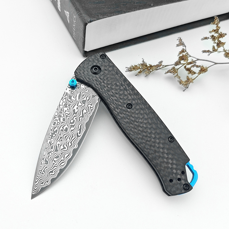 BM Butterfly 535 Damascus Blade Carbon Fiber Stem Outdoor Portable…