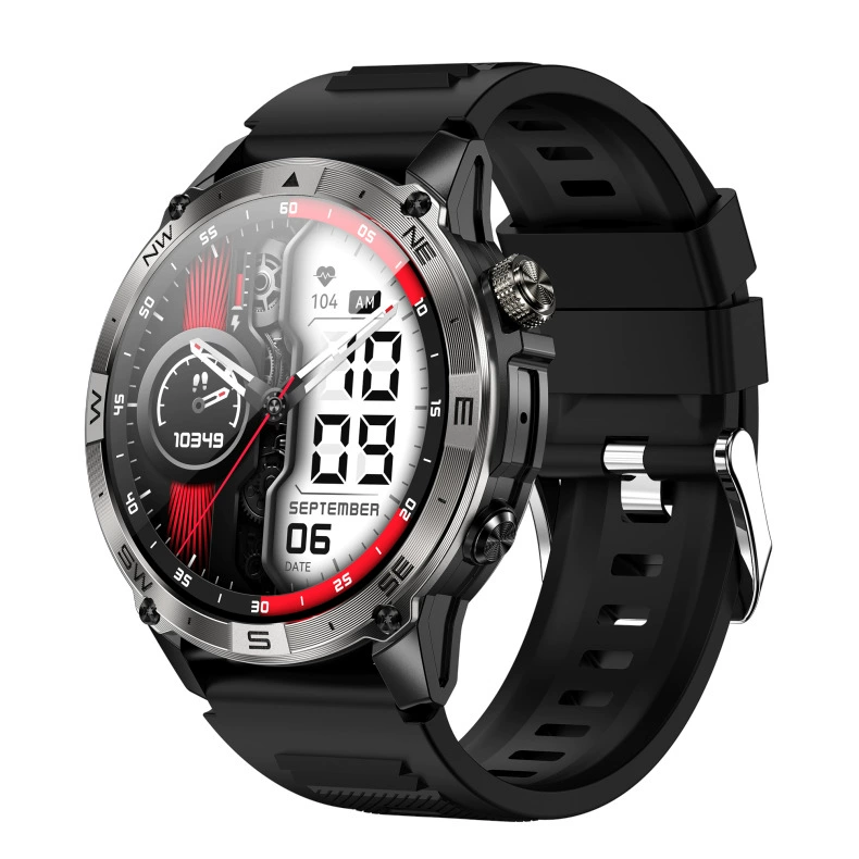 Новая HK08 умные часы 1.43-дюйма AMOLED Bluetooth звонок высота давление воздуха карты GPS