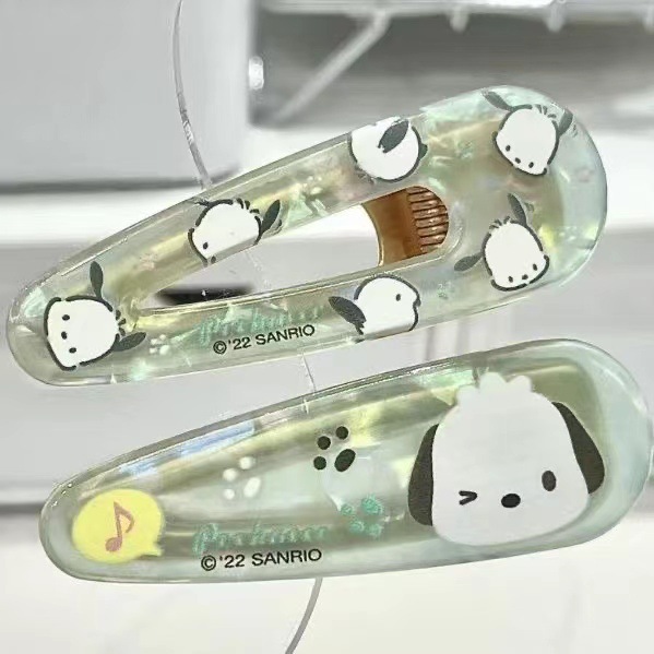 오르는 강아지 머리핀(쌍)