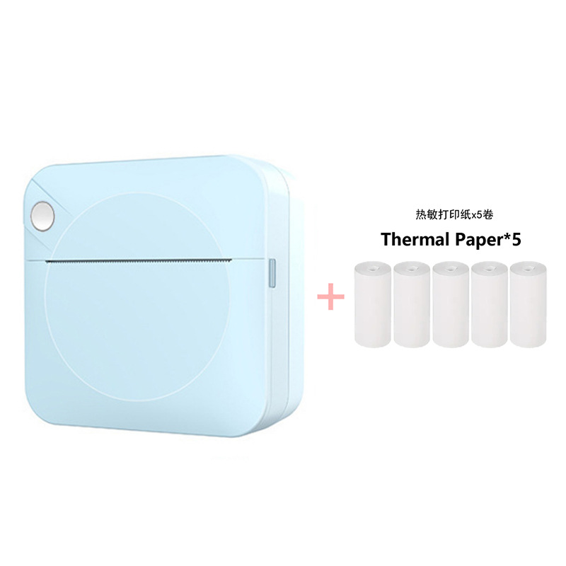 파란색 + 인쇄 용지 5롤