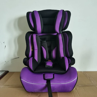 ECE R129 Foldable Children Safety Car Seat Portable 2 in 1 Convertible Baby Toddler Car Seat Booster Car Seats for Kids (Car child safety seat) - 46x40x69cm-purple-three-piece-set