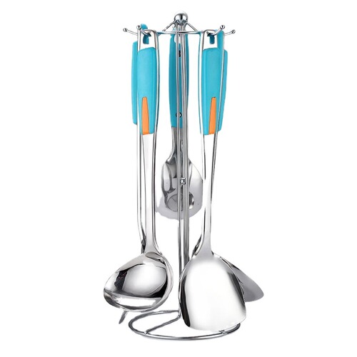 Stainless steel thickened non-magnetic spatula slotted spoon kitchen set large slotted spoon stir-fry spatula cooking soup spoon wholesale