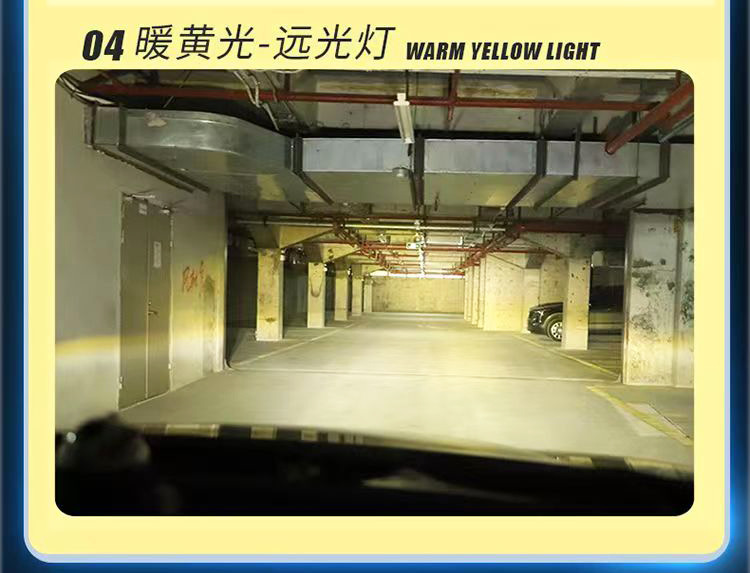 N15S Three-Color Car Led Headlights High-Power H7H4H1190059012 Remote Control Car High and Low Beam Bulbs