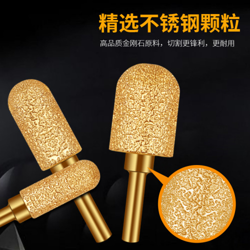 Diamond grinding head, carbide rotary file, internal grinding head, electric drill, gold steel grinding drill bit, brazing milling cutter, tungsten steel