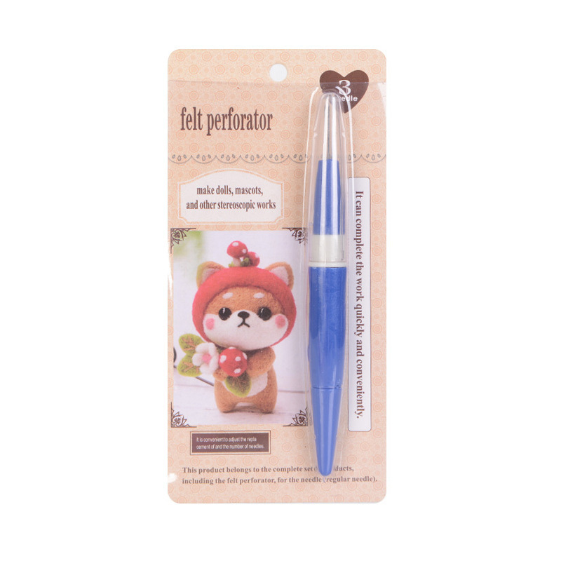 Bolígrafo de tres puntos de fieltro de lana (tres puntos de oveja)