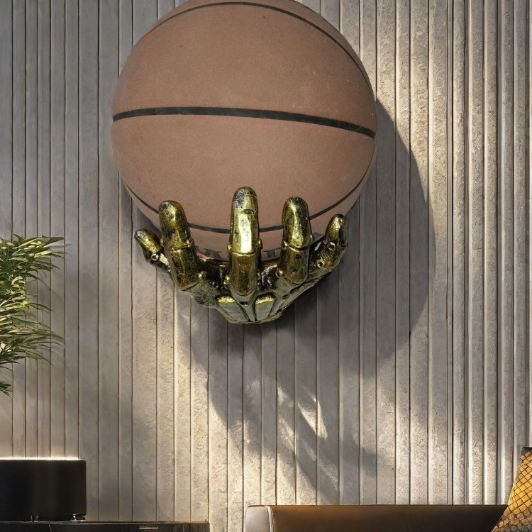 Unique and creative cyberpunk mechanical hand, Wednesday Addams basketball stand, soccer stand, wall-mounted decoration