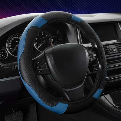 New direct selling car steering Steering wheel cover - blue-38cm