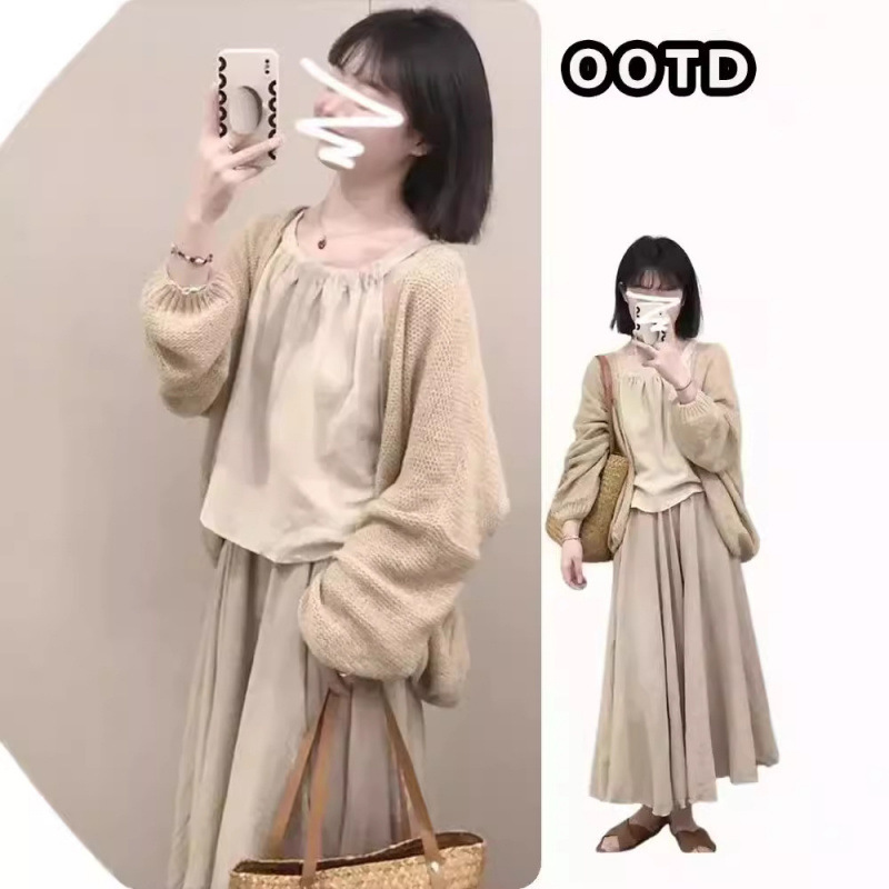 Early Spring New Chinese Zen Dress with suit Dress Spring 2025 Early Spring New Women's Dress for Small Men