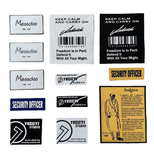 Clip label offset printing label clothing accessories trademark epaulette armband letter series luggage handmade DIY decorative patch stickers