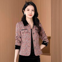 春装时尚休闲女装妈妈装与众不同的短外套，的日常通勤款