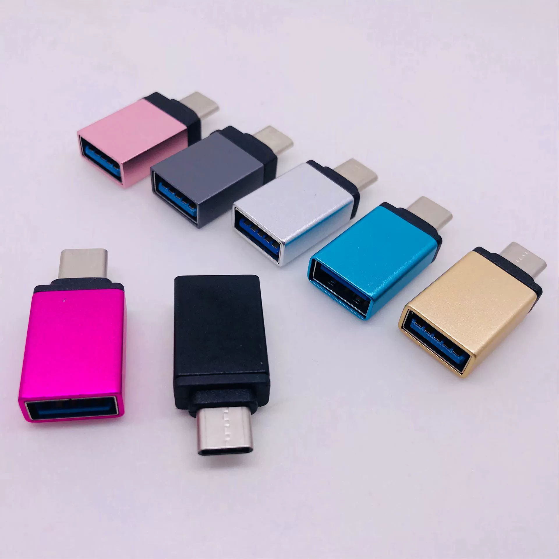 V8 OTG для телефона, USB 3.0 Android OTG конвертер, длинный алюминиевый Type-C металлический конвертер заголовок