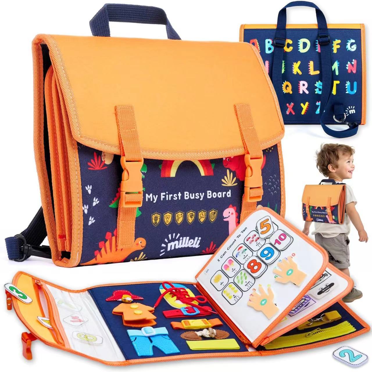 CE CPC認証フェルト学習板子供忙しい服板幼児DIY早教玩具フェルト忙しい板