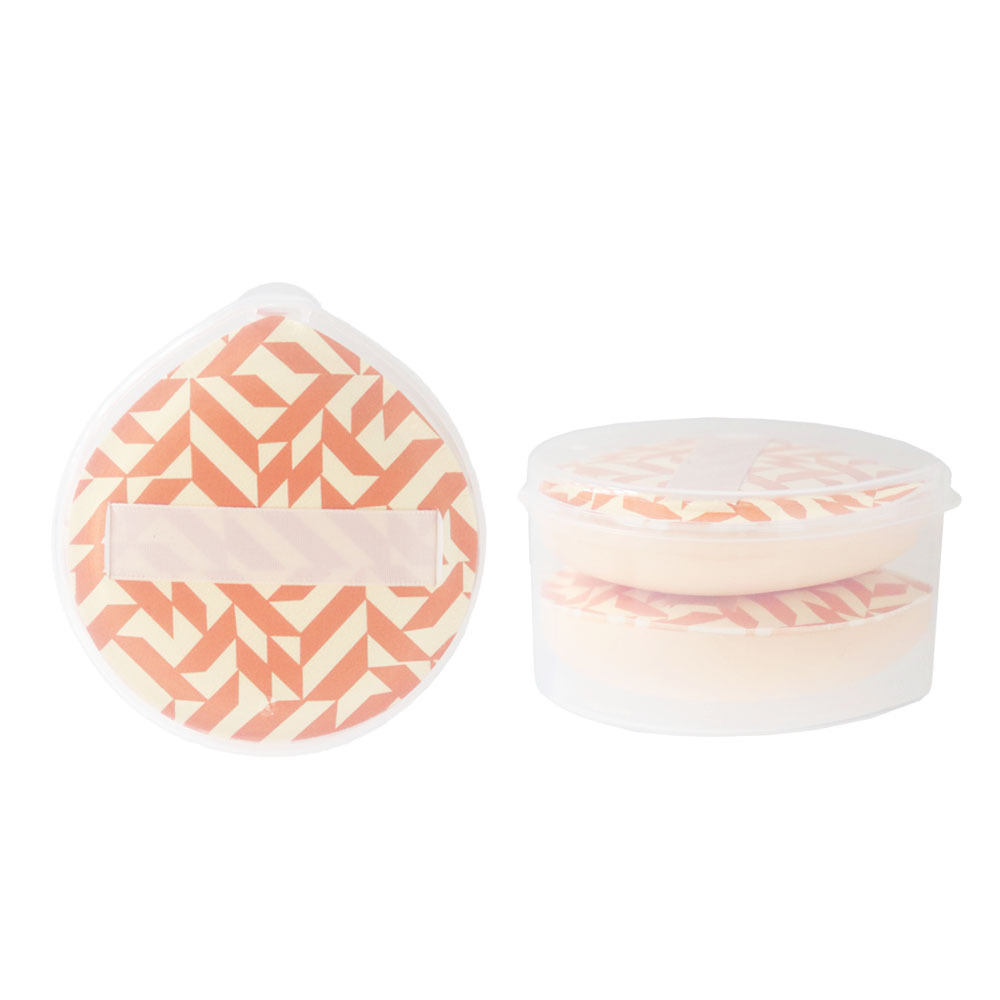 Puff de cojín grande de malvavisco con rejilla naranja Rubycell japonés, paquete de dos